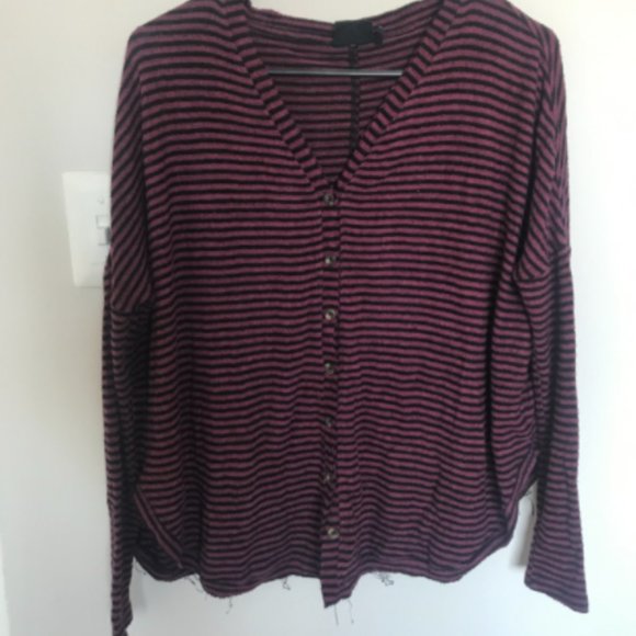 Urban Outfitters Striped Oversized Cardigan - Picture 1 of 3